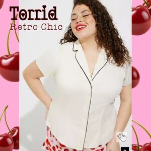 Torrid Retro Chic Button-up Top